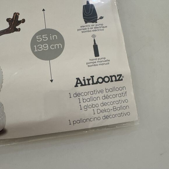 Christmas Snowman Airloonz Fill With Air Balloon‎ 55" NO HELIUM REQUIRED - Picture 3 of 9